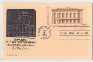 TurtlesTradingPost- Academy of Music- 1982 FDC #UX96 Artmaster Cachet - Picture 1 of 1