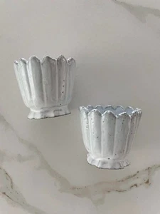 Juego de pares de tazas de huevo Astier de Villatte Marguerite - Imagen 1 de 4