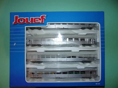 JOUEF coffret 4 voitures de voyageurs TEE INOX L'ETOILE DU NORD HJ4008 NEUF - Photo 1/4