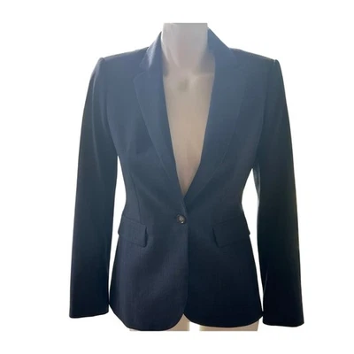 Blazer Banana Republic azul marino elástico talla 0 Foto 1 de 3