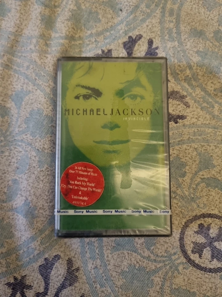 Michael Jackson Invincible INDIA EDITION GREEN COVER TAPE SEALED MINT SONY - Image 1 of 3