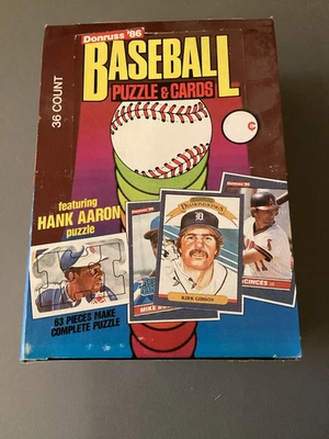 Caja de paquete de cera de béisbol Donruss 1986 - nueva - Canseco & McGriff RC Foto 1 de 4