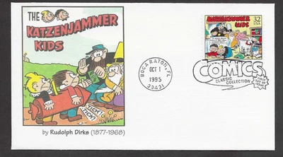 #3000b 32c Comic Strip Classics -Katzenjammer Kids by R. Dirks- Fleetwood FDC - Image 1 of 2