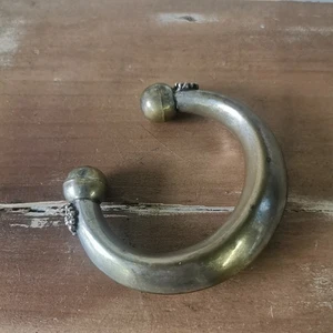 Antique silver metal / Fulani / rush bracelet ref A389 - Picture 1 of 11