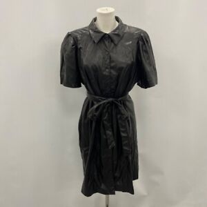 DKNY Black Wrap Dress UK20 Womens ER36