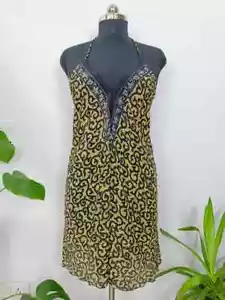 10 Teile Boho recycelte Seide magisches Sommer Maxikleid Strand Cover Wear Kleid - Bild 1 von 4