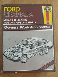 Ford Granada 1985 to 1986 owners workshop manual - Picture 1 of 2