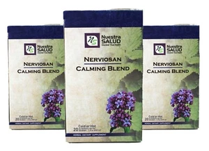 Calming Tea Blend Nerviosan Herbal Tea Value Pack (60 tea bags) Lemon Balm - Picture 1 of 9