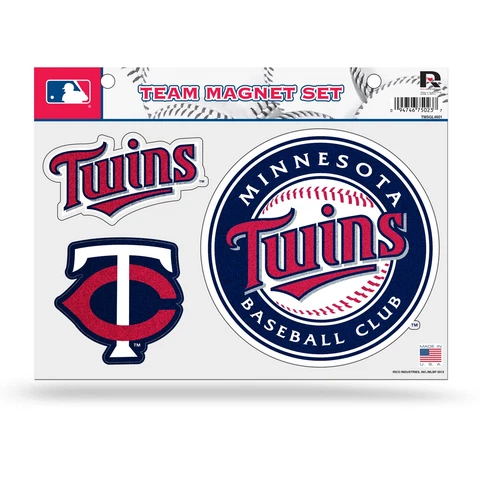 Rico MLB Minnesota Twins  Magnet Set, 8.5 x 11-Inch Cover