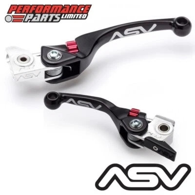 ASV F4 Negro Palancas Freno Corto + Embrague Largo para KTM 300 EXC / Seis Días 2016 Foto 1 de 4