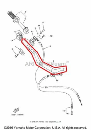 NEW OEM YAMAHA YZ125 YZ 125 HANDLEBAR BARS STEERING Foto 1 de 1