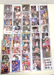 1990s Basketball 45 Card Lot Jordan Kobe Iverson Shaq Penny Kemp Magic Rodman et