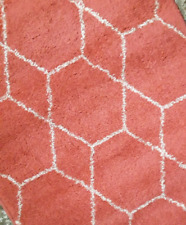 Hochflorteppich pink rot myflair Rund 100 cm Durchmesser cm Teppich  gemustert