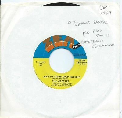 Mirettes (The):Ain't my stuff good enough?/The time and the season:US Zea:1969 - Image 1 of 2