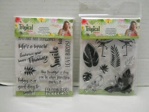 Crafter's Comp Tropical A6 Stempelsets Sunshine Smiles & Love in Paradise 2 Sets - Bild 1 von 7