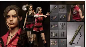 1/6 DAMTOYS DMS038 Modellino Resident Evil 2 Claire Redfield 12" - Foto 1 di 1