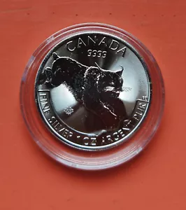 Luchs : Silbermünze 2017 Silber 0.999 Anlagemünze 1 Unze super als Geschenk. - Bild 1 von 2