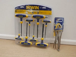 Irwin 10771 8-TEILIGES METRISCHES INBUSSCHLÜSSEL-SET MIT T-GRIFF 2 MM BIS 10 MM + 10 CR MAULWURFGRIFFE - Bild 1 von 2