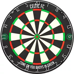 Celtic Football Dartboard Officially Licensed Crest FC - Picture 1 of 2