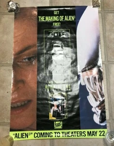 Making of ALIEN 3 1992 Fox Video Horror VHS 27 x 40 Promo Poster Sci Fi Cult - Picture 1 of 1