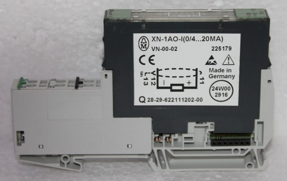 MOELLER XN-1AO-I (0/4...20MA) ANALOG OUTPUT MODULE 225179 - Image 1 of 4