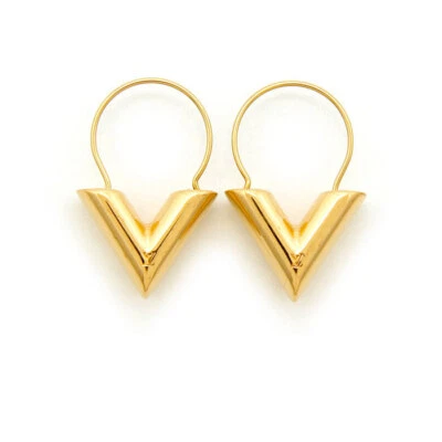 LOUIS VUITTON Pendientes Aro Pendientes Esenciales V M61088 GP Oro  Foto 1 de 4