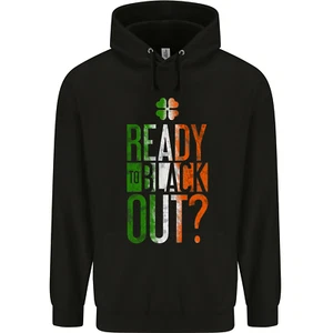 Sudadera con capucha Ready to Black Out Día de San Patricio MMA para niños - Imagen 1 de 3