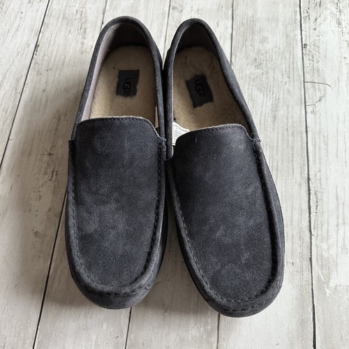 MOCASSINI SLIP ON UGG UOMO GRIGI USATI TAGLIA 12
