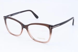NEW TOM FORD TF 5514 050 BROWN BEIGE BLACK AUTHENTIC EYEGLASSES FRAMES 54-15 - Picture 1 of 4