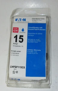 NUOVO Eaton CHFGF115CS Interruttore CH guasto a terra, 120 V, 15 A 1 polo SIGILLATO - Foto 1 di 7