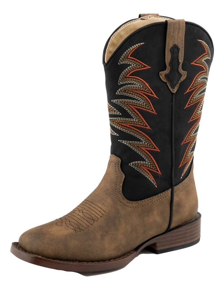 Roper Western ботинки для мальчиков Клинт квадратный носок 09-119-1900-2992 TA - Изображение 1 из 1
