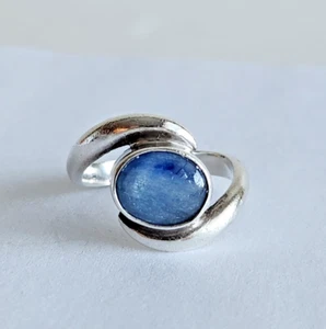 Kyanite Ring – 925 Sterling Silver – Vintage Women's Ring – Size 6.5 – 4g - Picture 1 of 8