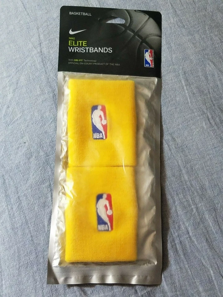 Nike Elite Wristbands NBA Basketball Dri-fit Red Blue White Yellow Navy 5 Pkg