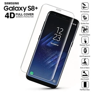 For Samsung Galaxy S8 Plus 4D Full Curved Tempered Glass LCD Screen Protector - Picture 1 of 1