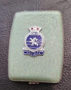 Vintage WW2 HMS KENYA Ladies / Sweetheart Powder Compact Gift - Picture 1 of 6