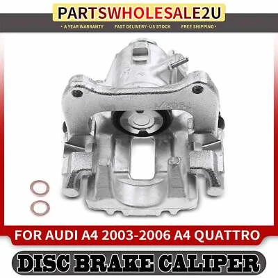 Pinza de freno trasera izquierda con soporte y pistón metálico para Audi A4 Quattro 2003-2006 Foto 1 de 4