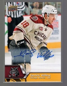 2014-15 Upper Deck AHL Autographs #77 Yannick Veilleux