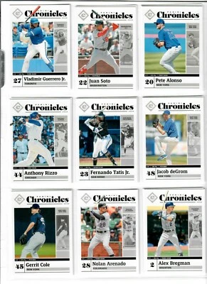 2020 Panini Chronicles Baseball BASE SET You Pick RC TATIS ROBERT HARPER SOTO ++ - Image 1 of 3