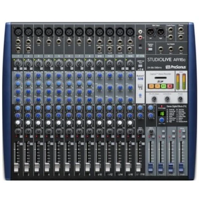 PRESONUS STUDIOLIVE AR16c Hybrid Bluetooth Built-in SD Recorder & Software Audio - Image 1 of 4