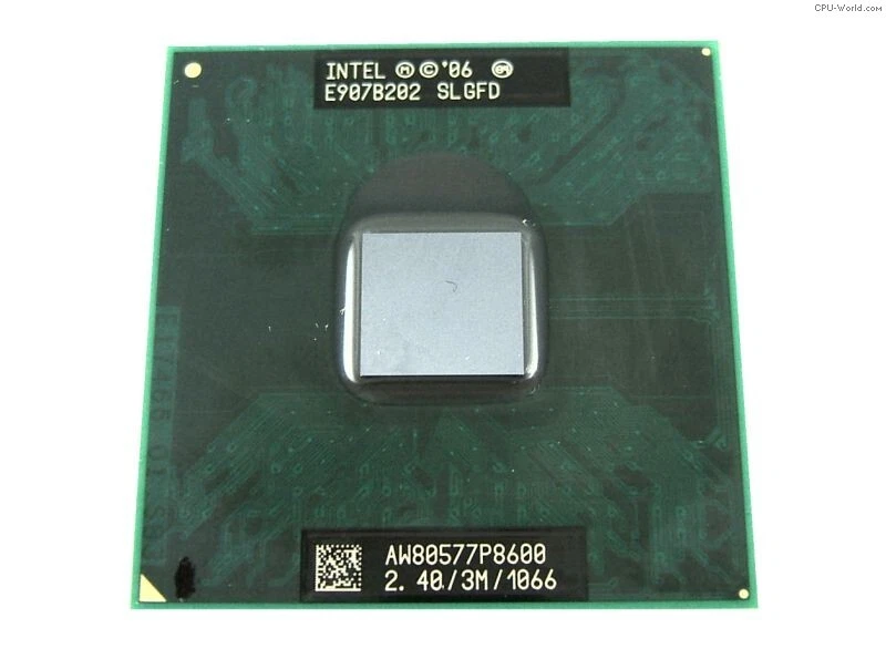 CPU Processor Intel Core Duo 2 P8600 2.40/3M/1066 Slgfd for HP Elitebook 8730w - Image 1 of 1
