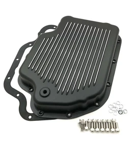 Turbo 400 Transmission Pan TH400 Chevy Hot Street Rod Aluminum Black GM GMC - Picture 1 of 3