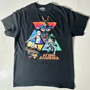 My Hero Academia schwarzes T-Shirt - Grafik vorne - Größe Medium - SA - Bild 1 von 3