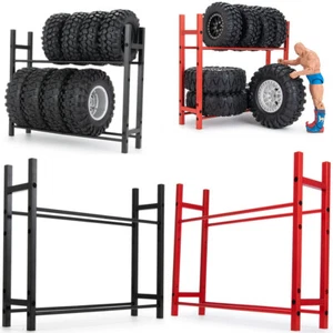 FLYXM 1/10 Spare Tire Tyre Rack Storage Holder Garage Shelf for 1/10 Wraith TRX4 - Picture 1 of 19