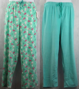 Hanes Women's 2-Pack Soft 95% Polyester Fleece Pajama Pants, Winter Deer, XL - Picture 1 of 5