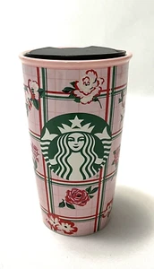 STARBUCKS ban.do Floral Pink Rose Double Walled Traveler Cup Limited Editiion - Picture 1 of 6