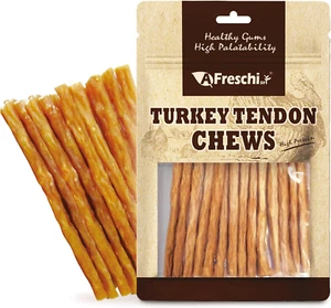 Turkey Tendon Dog Treats, Classic Series, All Natural, Thin Stick, 6Oz - Picture 1 of 12