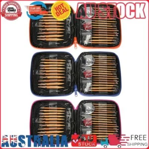 13 Sizes Changeable Aluminium Circular Needle Ring Set Crochet Yarn Tool - Picture 1 of 18