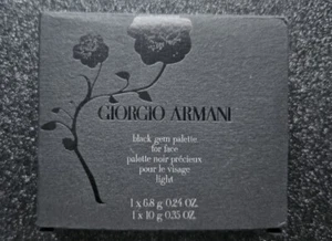 Giorgio Armani Edizione Limitata Palette Gemme Nere per Viso 1 x 6,8g 1 x 10g Rara - Foto 1 di 9