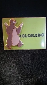 HTF OLD Spilla Disney Personaggio di Stato Colorado Spilla Orso Baloo dal Libro della Giungla - Foto 1 di 1