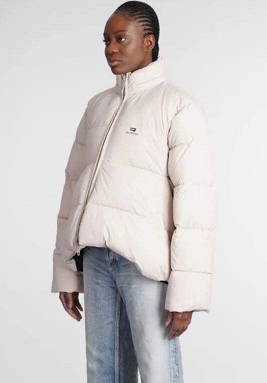 Balenciaga Beige Down Puffer Jacket FR34 US2 - Image 1 of 4